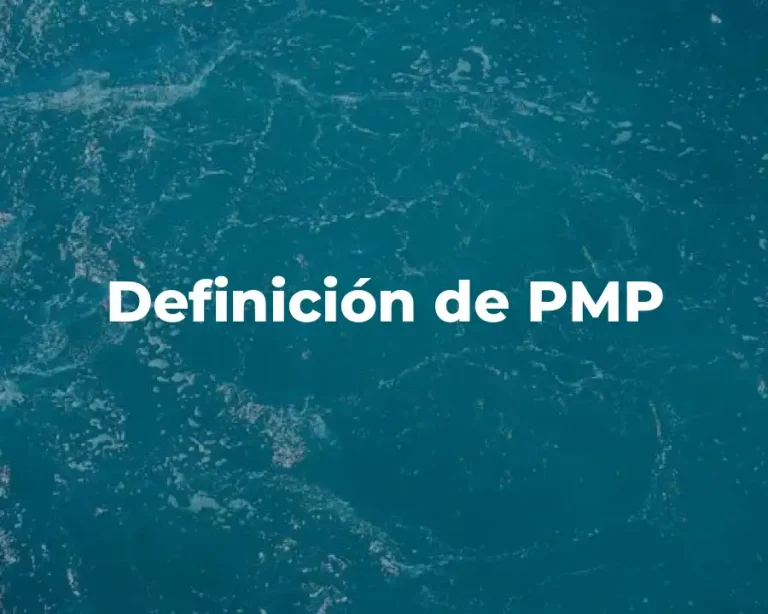Definición de PMP