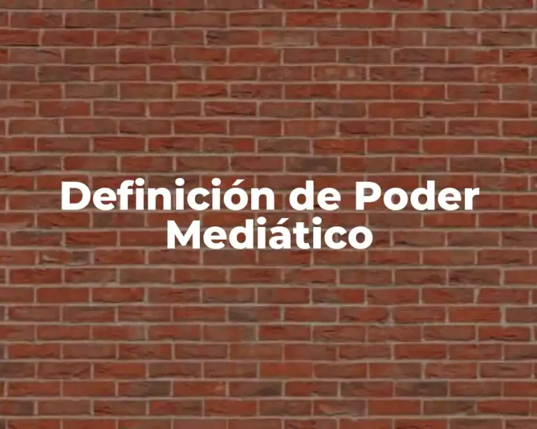 Definición de Poder Mediático