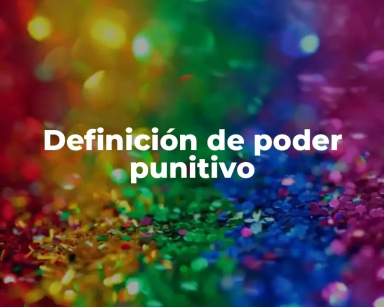 Definición de poder punitivo