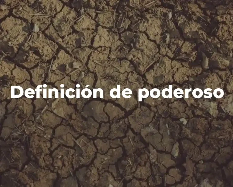 Definición de poderoso