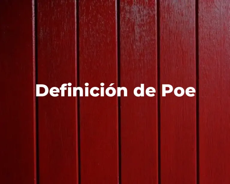 Definición de Poe