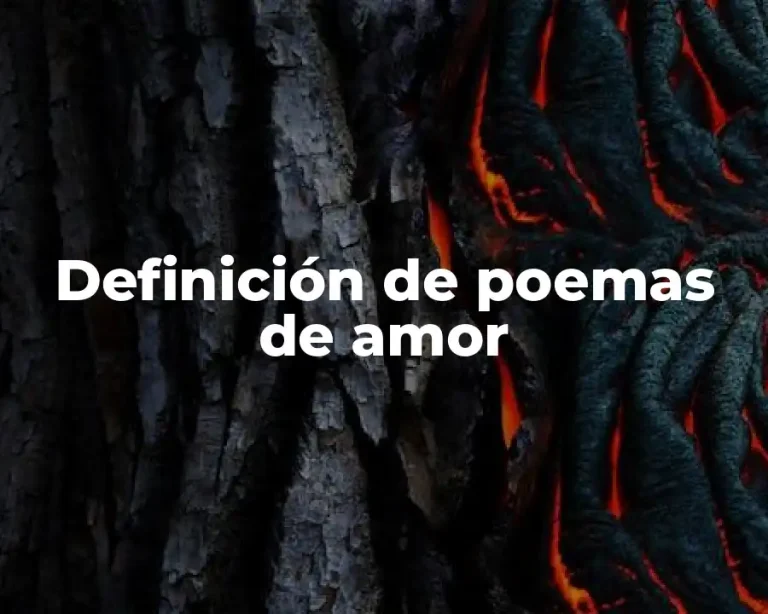 Definición de poemas de amor