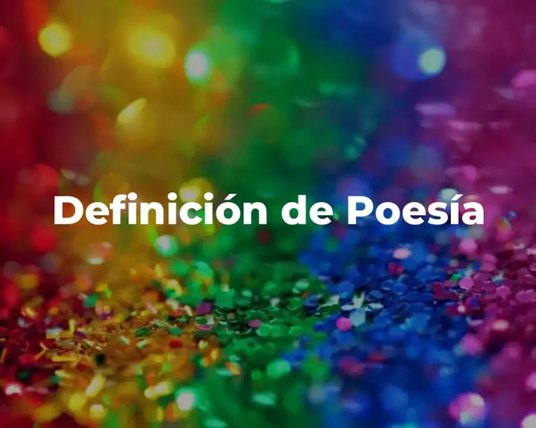 Definición de Poesía