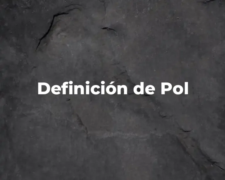 Definición de Pol