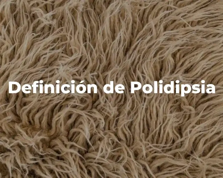 Definición de Polidipsia