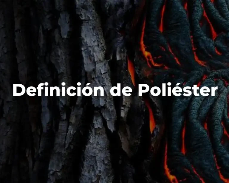 Definición de Poliéster