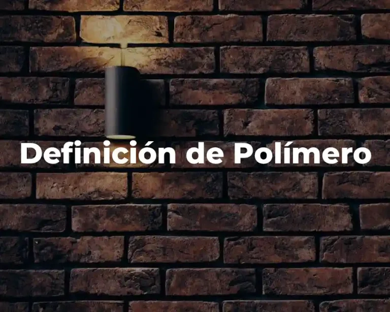 Definición de Polímero