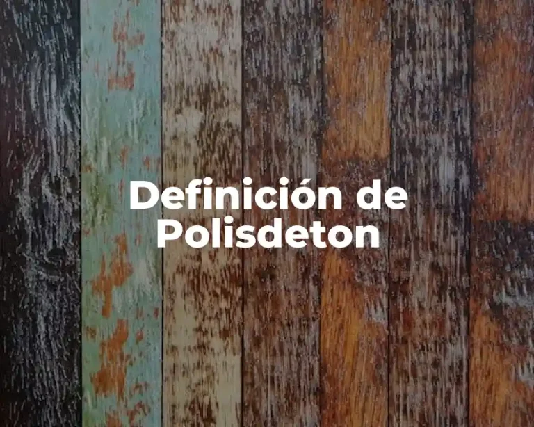 Definición de Polisdeton