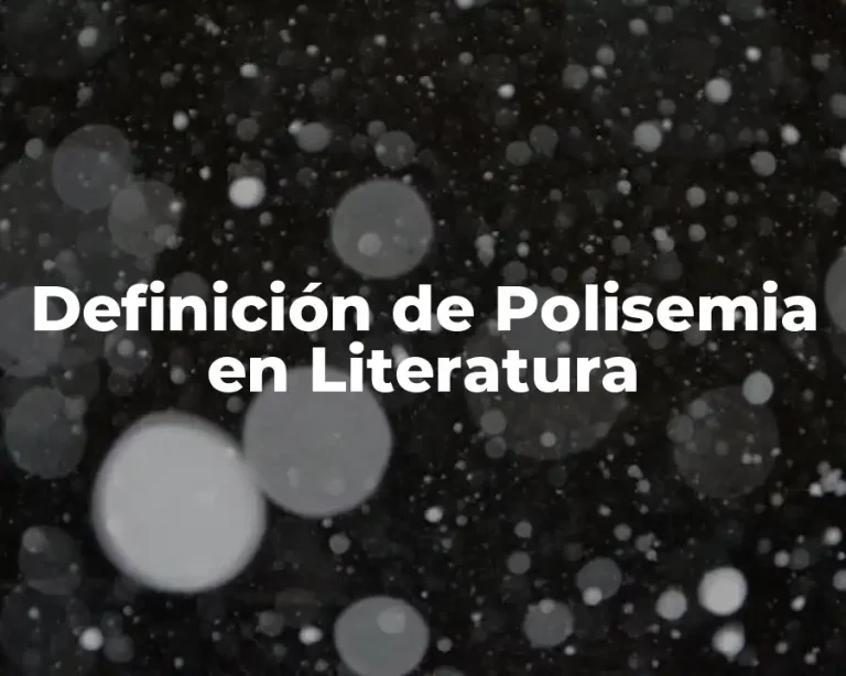 Definición de Polisemia en Literatura