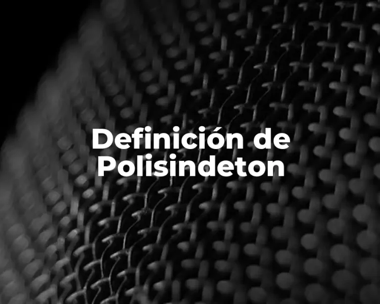 Definición de Polisindeton