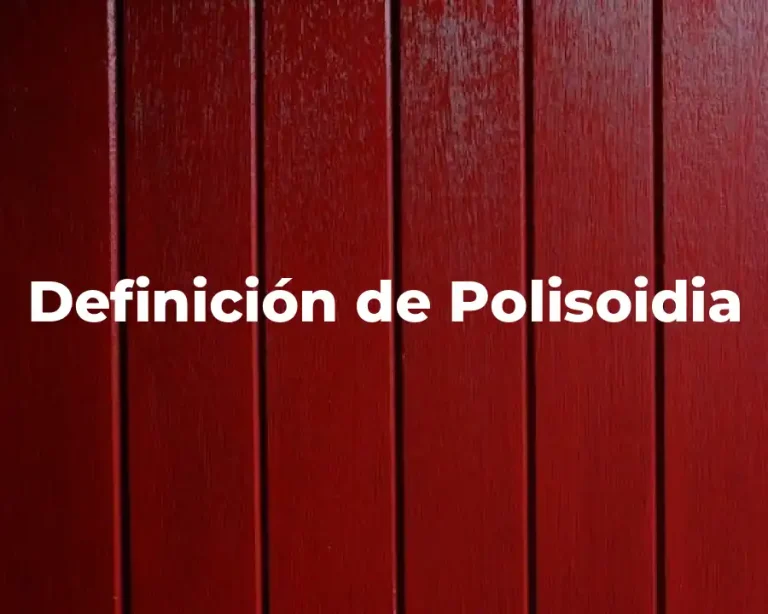 Definición de Polisoidia