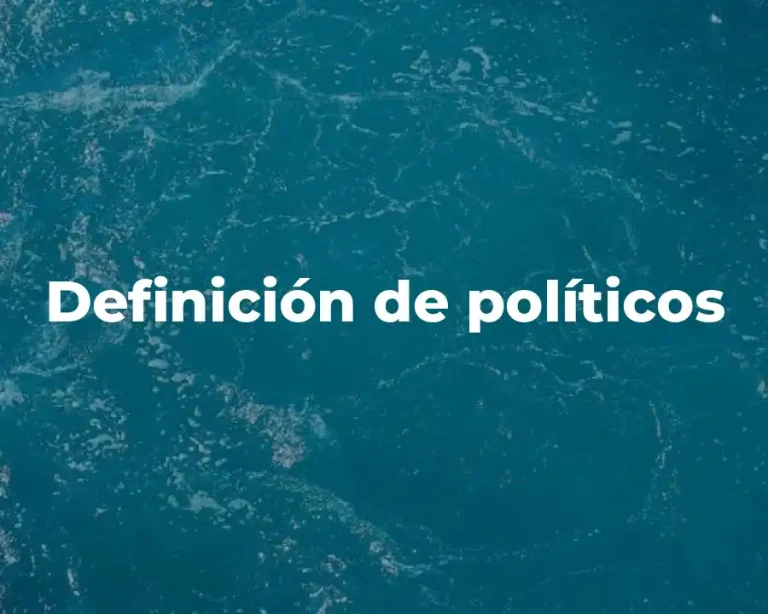 Definición de políticos