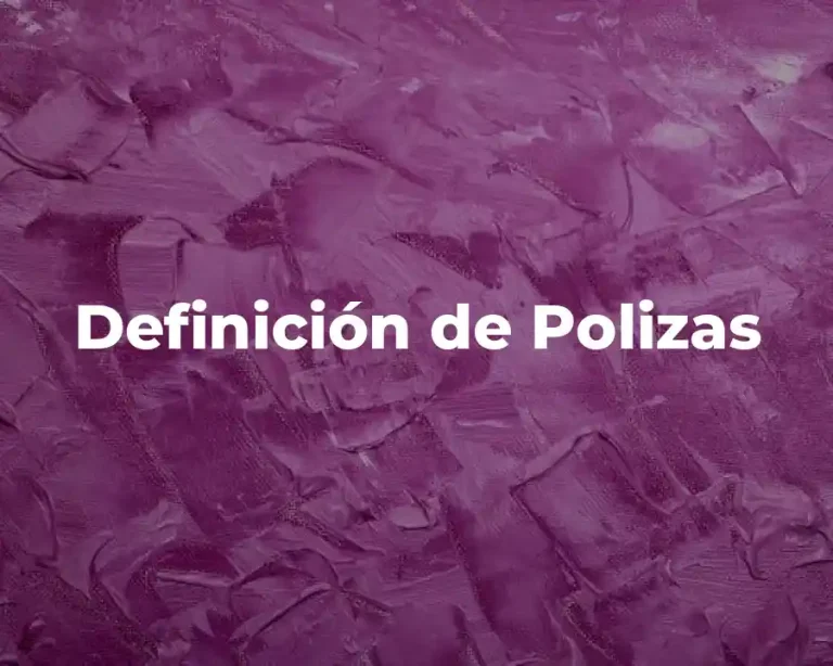 Definición de Polizas