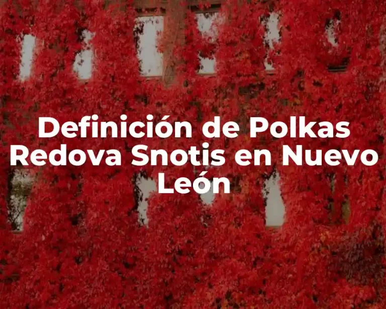 Definición de Polkas Redova Snotis en Nuevo León