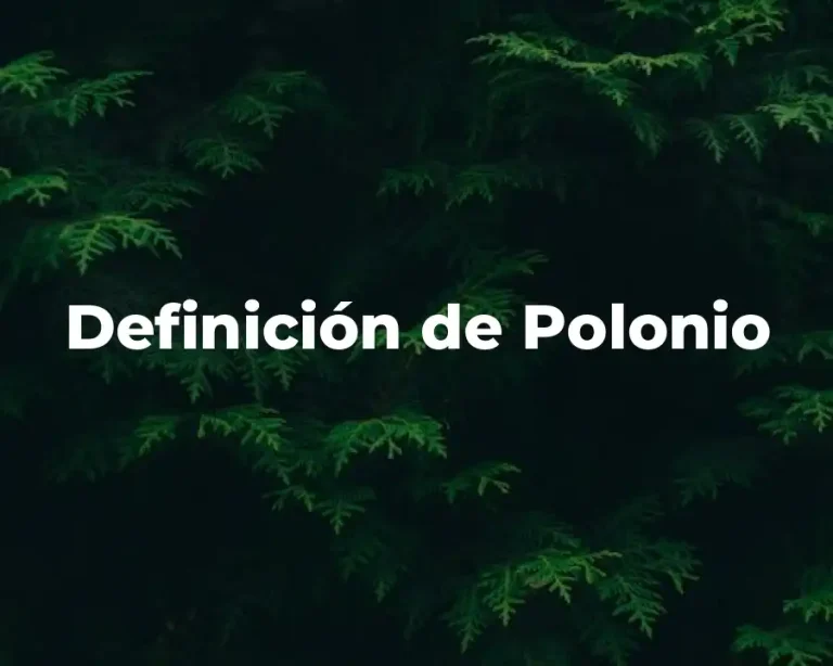 Definición de Polonio