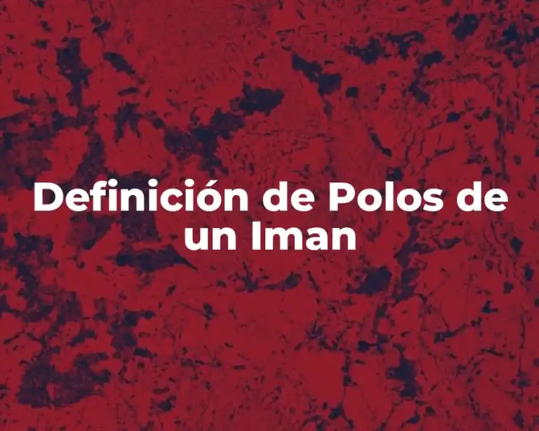 Definición de Polos de un Iman