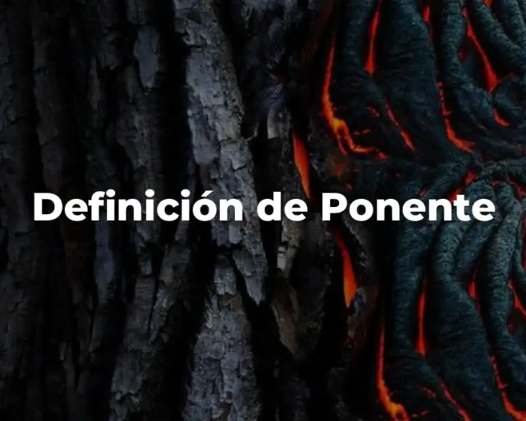 Definición de Ponente