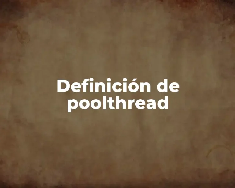 Definición de poolthread