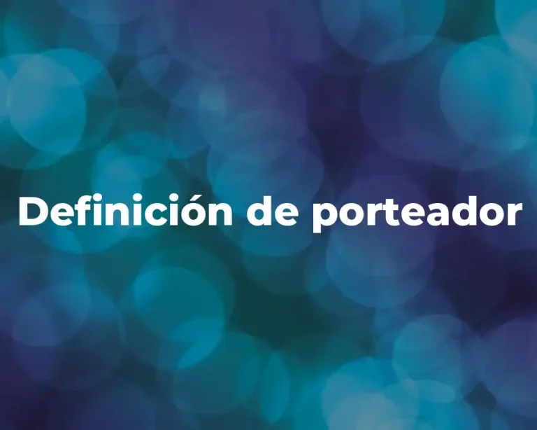Definición de porteador