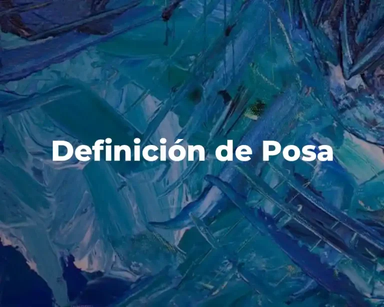 Definición de Posa