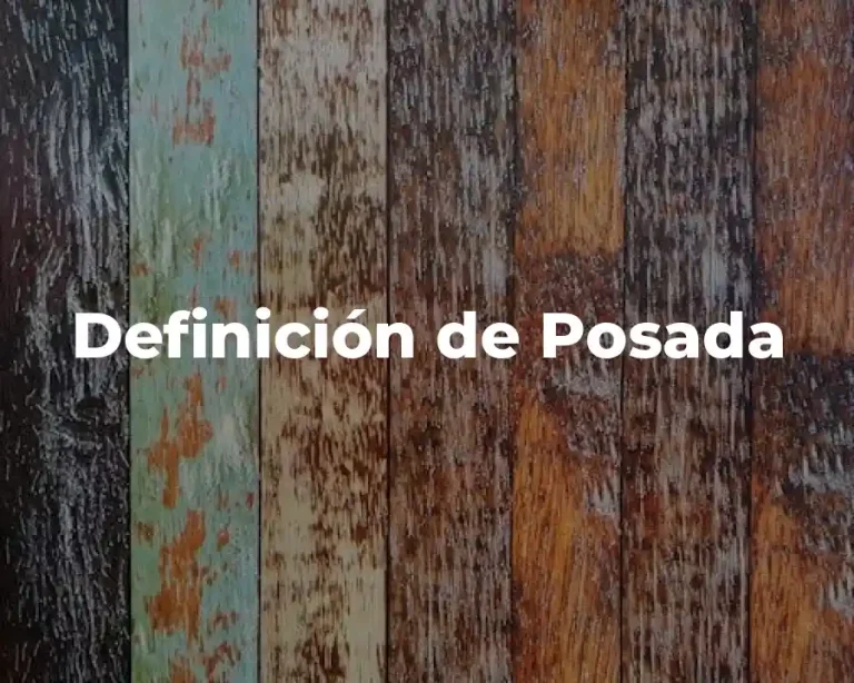 Definición de Posada