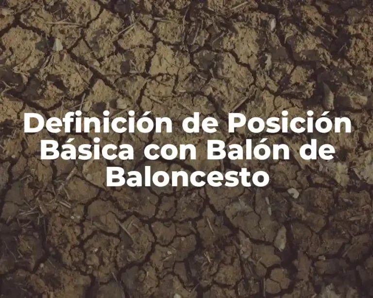 Definición de Posición Básica con Balón de Baloncesto