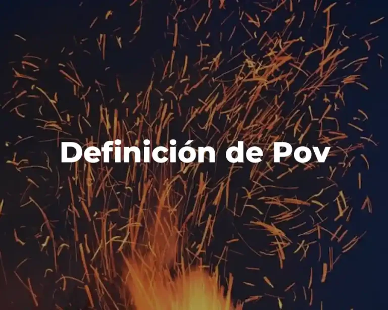 Definición de Pov