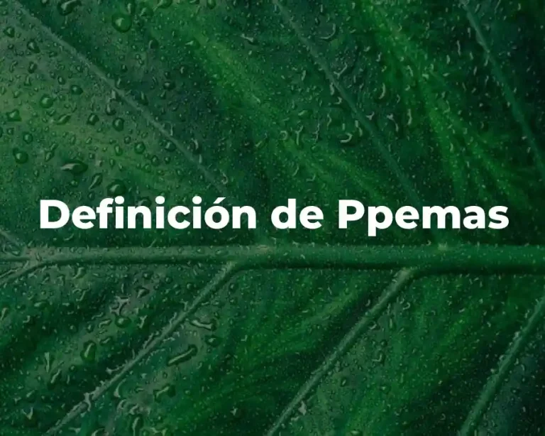 Definición de Ppemas