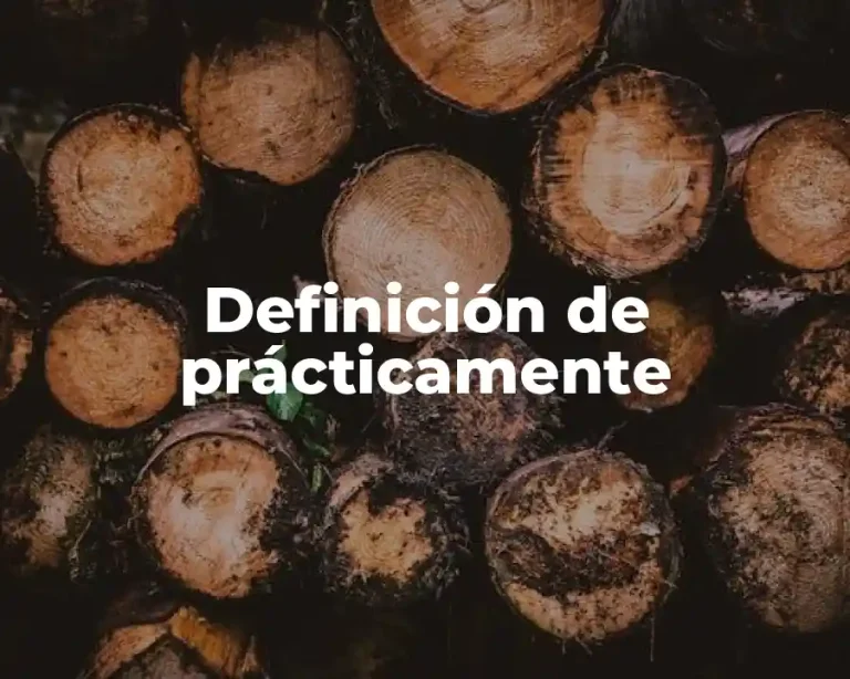 Definición de prácticamente