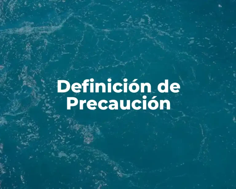 Definición de Precaución