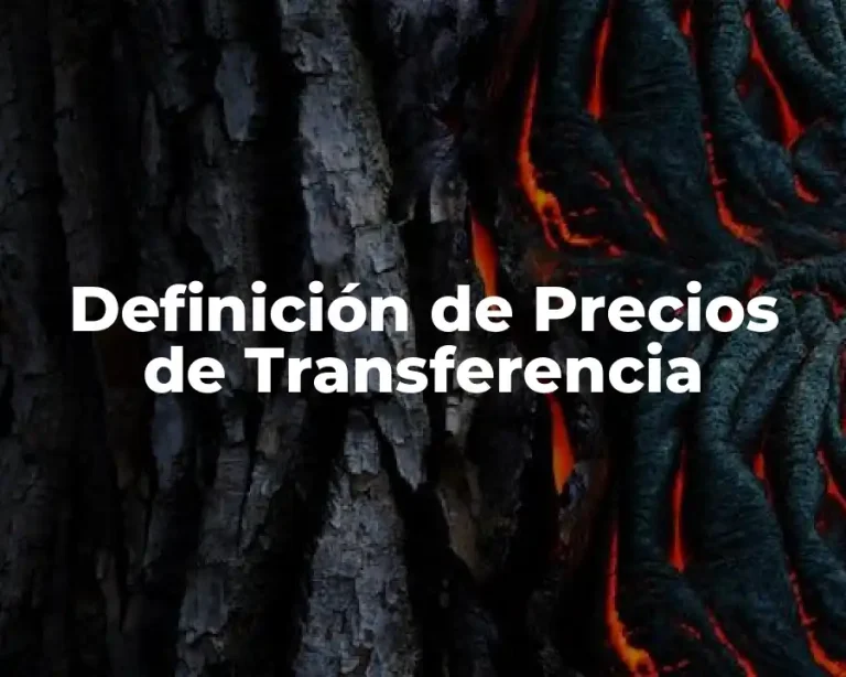 Definición de Precios de Transferencia