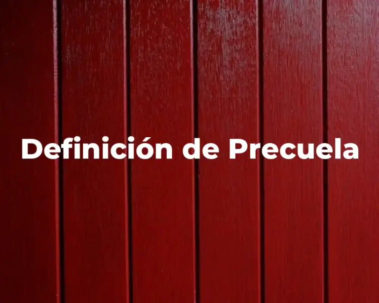 Definición de Precuela