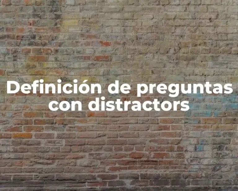 Definición de preguntas con distractors