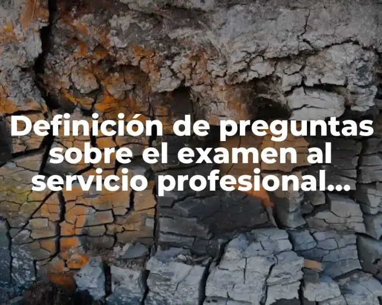 Definición de preguntas sobre el examen al servicio profesional docente
