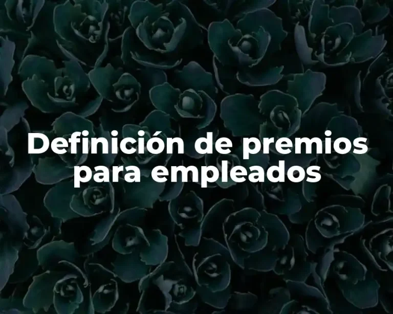 Definición de premios para empleados