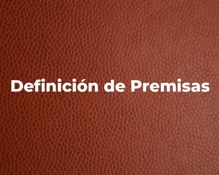 Definición de Premisas