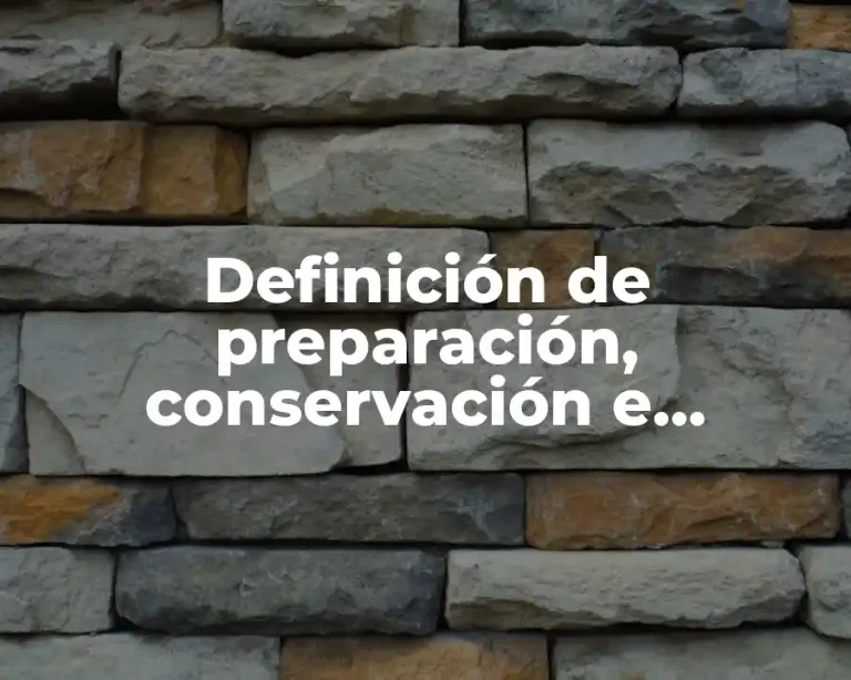 Definición de preparación, conservación e industria de alimentos pesqueros