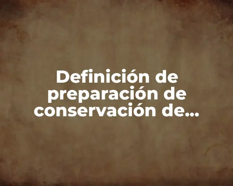 Definición de preparación de conservación de alimentos con la sal