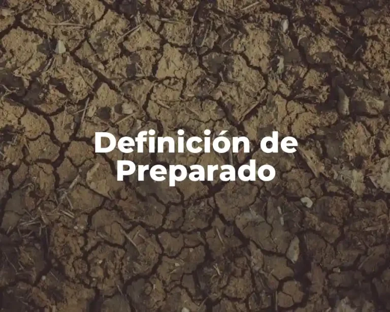 Definición de Preparado