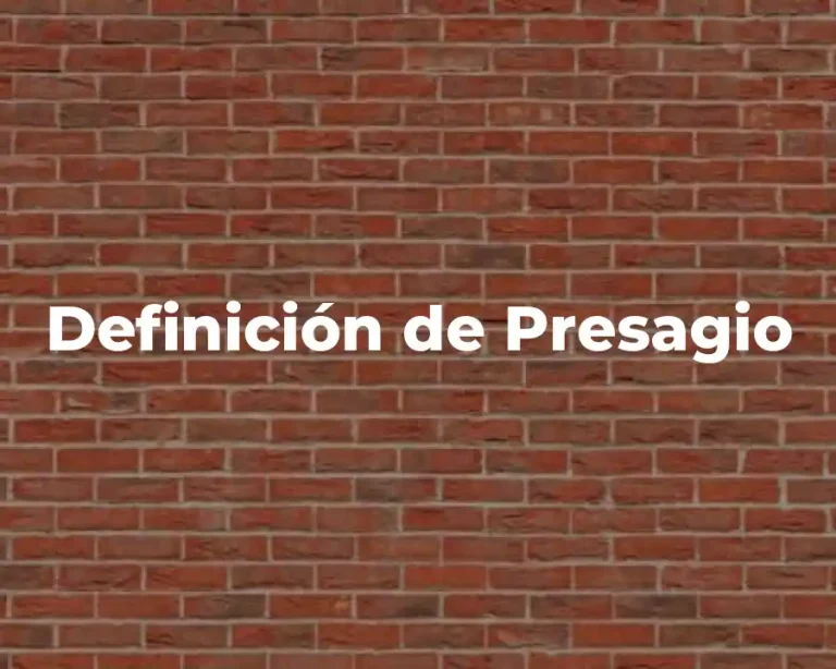 Definición de Presagio