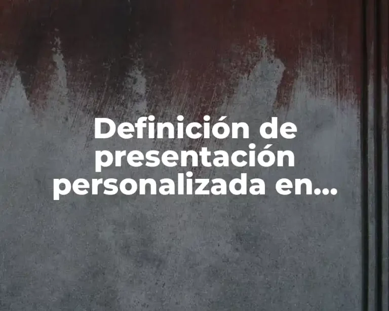 Definición de presentación personalizada en PowerPoint