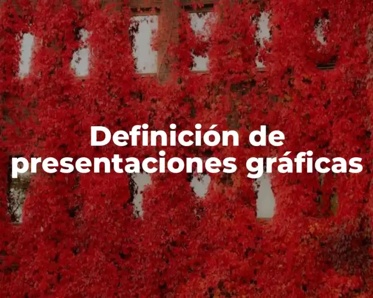 Definición de presentaciones gráficas