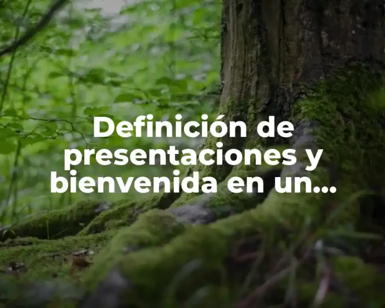 Definición de presentaciones y bienvenida en un programa de radio