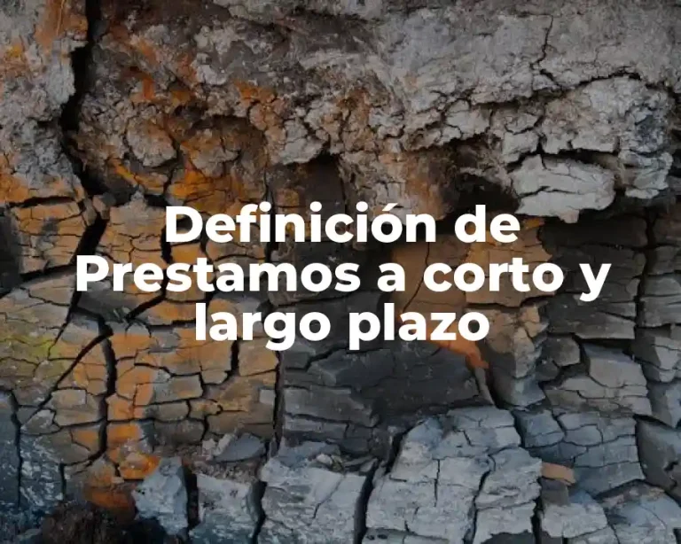 Definición de Prestamos a corto y largo plazo