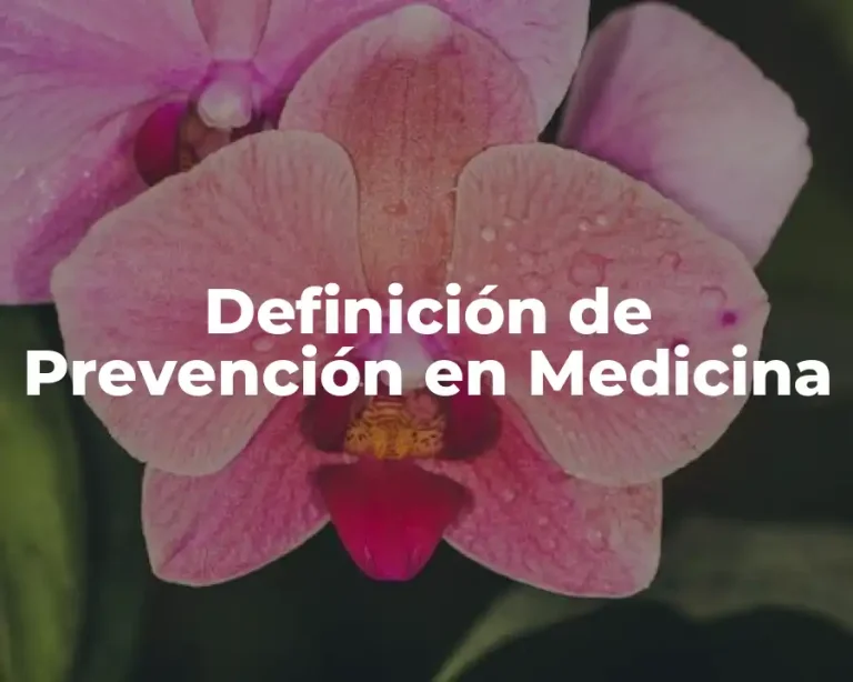 Definición de Prevención en Medicina