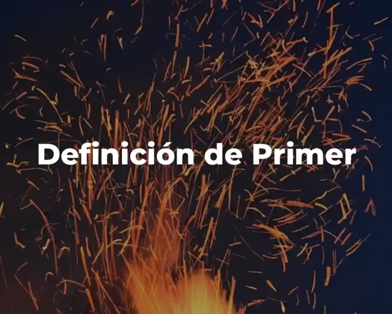 Definición de Primer