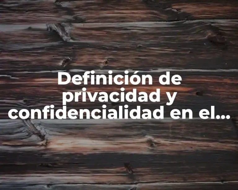 Definición de privacidad y confidencialidad en el INAI