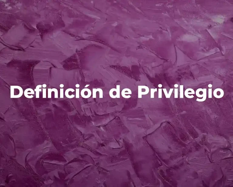 Definición de Privilegio