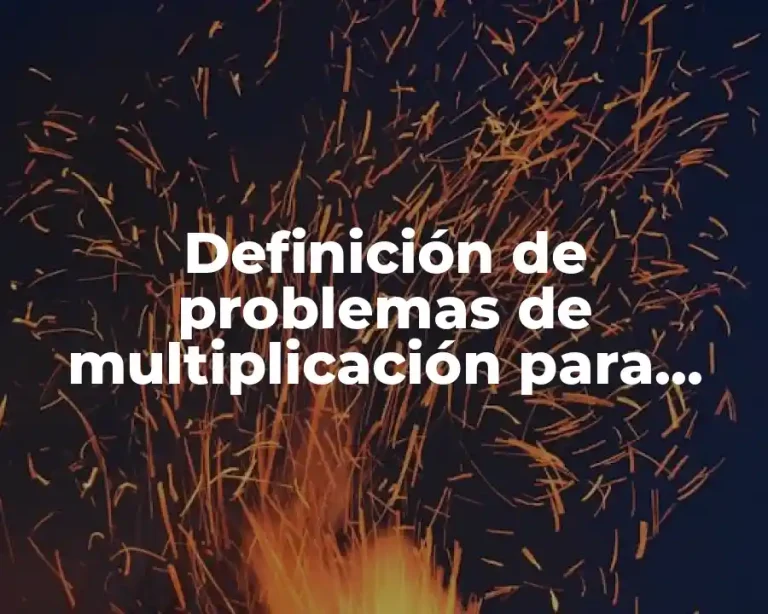 Definición de problemas de multiplicación para tercer grado