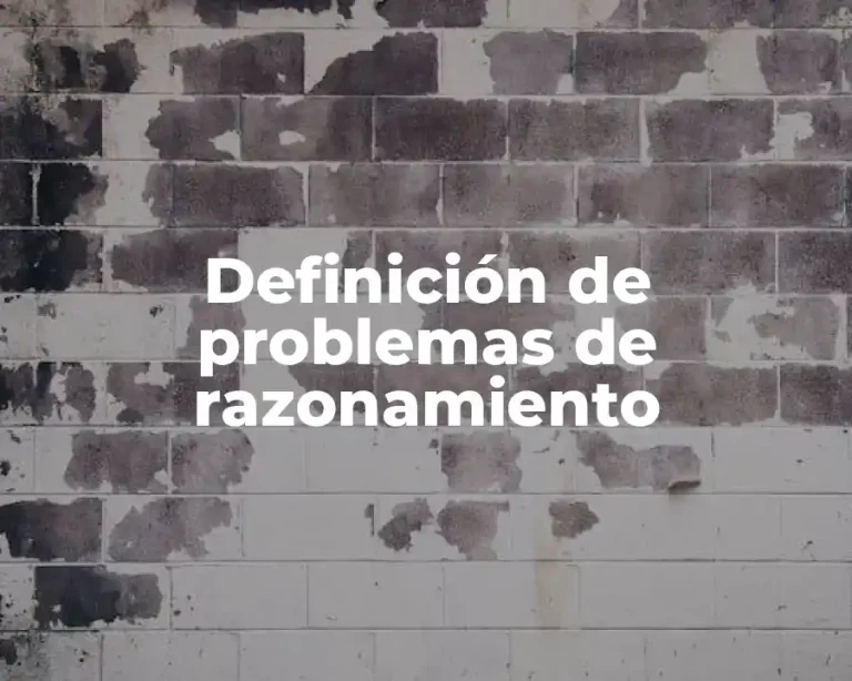 Definición de problemas de razonamiento